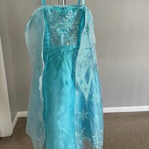 Disney Parks Frozen Elsa Blue Dress Size 5/6
